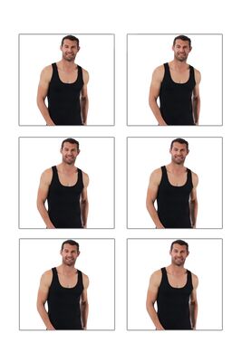 Özkan Underwear - Özkan 0050 6'lı Paket Erkek %100 Pamuklu Penye Süprem Kalın Askılı Atlet (1)