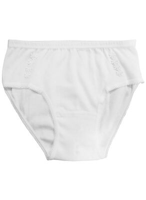 Özkan Underwear - Özkan 0825 5'li Paket Kız Çocuk %100 Pamuklu Ribana Esnek Rahat Papatya Detaylı Külot (1)