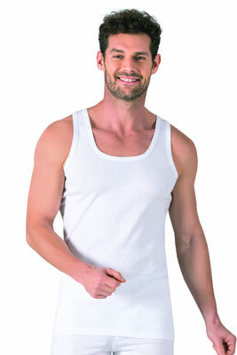 Özkan Underwear - Özkan 11406 3'lü Paket Erkek %100 Pamuklu Ribana Esnek Rahat Kalın Askılı Örme Atlet (1)