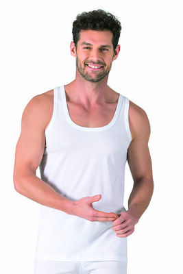 Özkan Underwear - Özkan 11407 3'lü Paket Erkek %100 Pamuklu Süprem Esnek Rahat Kalın Askılı Örme Atlet (1)